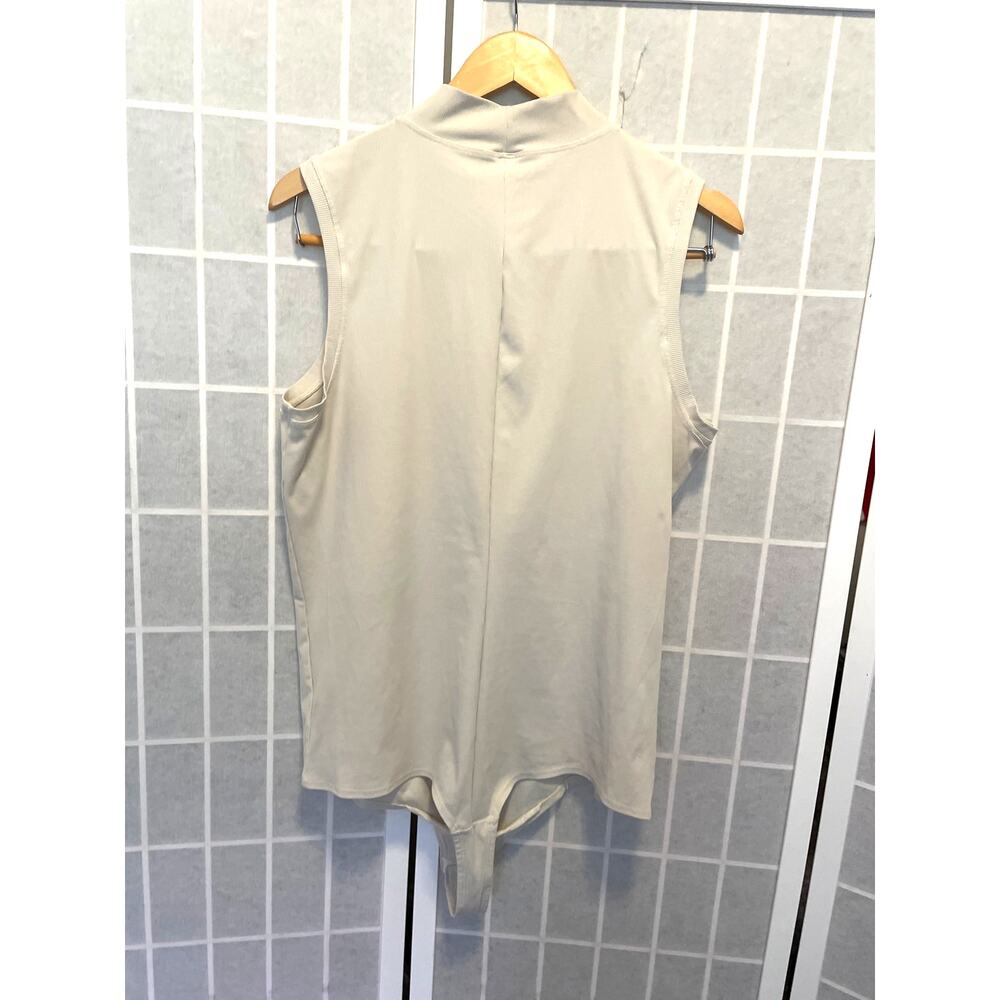 SPANX Suit Yourself Ribbed Stretch Jersey Bodysuit 1X Minimalist Clean Girl - Picture 3 of 4